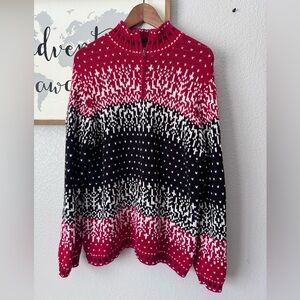 Gorgeous Vintage Cotton Acrylic Holiday sweater large